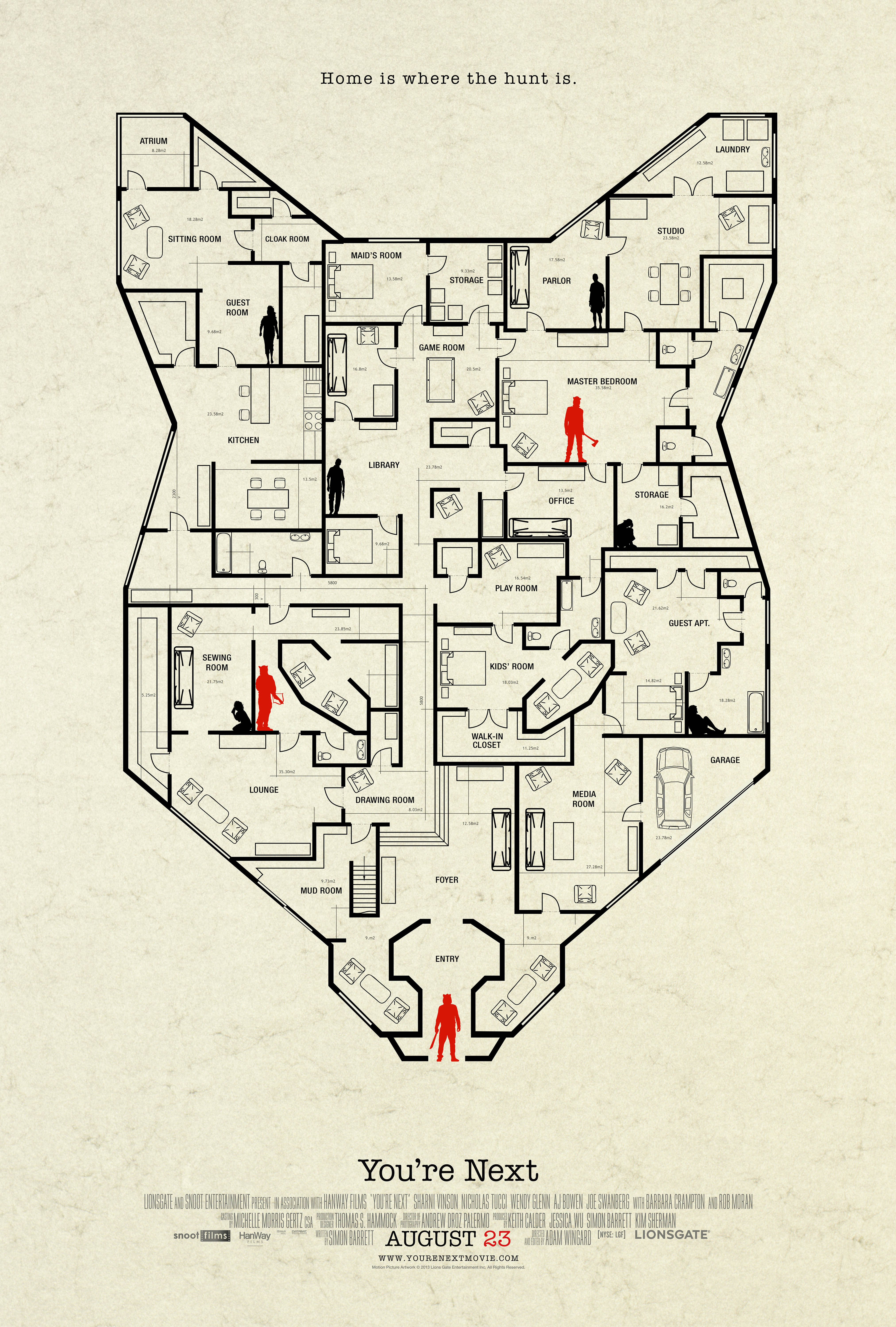 YOU’RE NEXT San Diego COMIC CON Poster